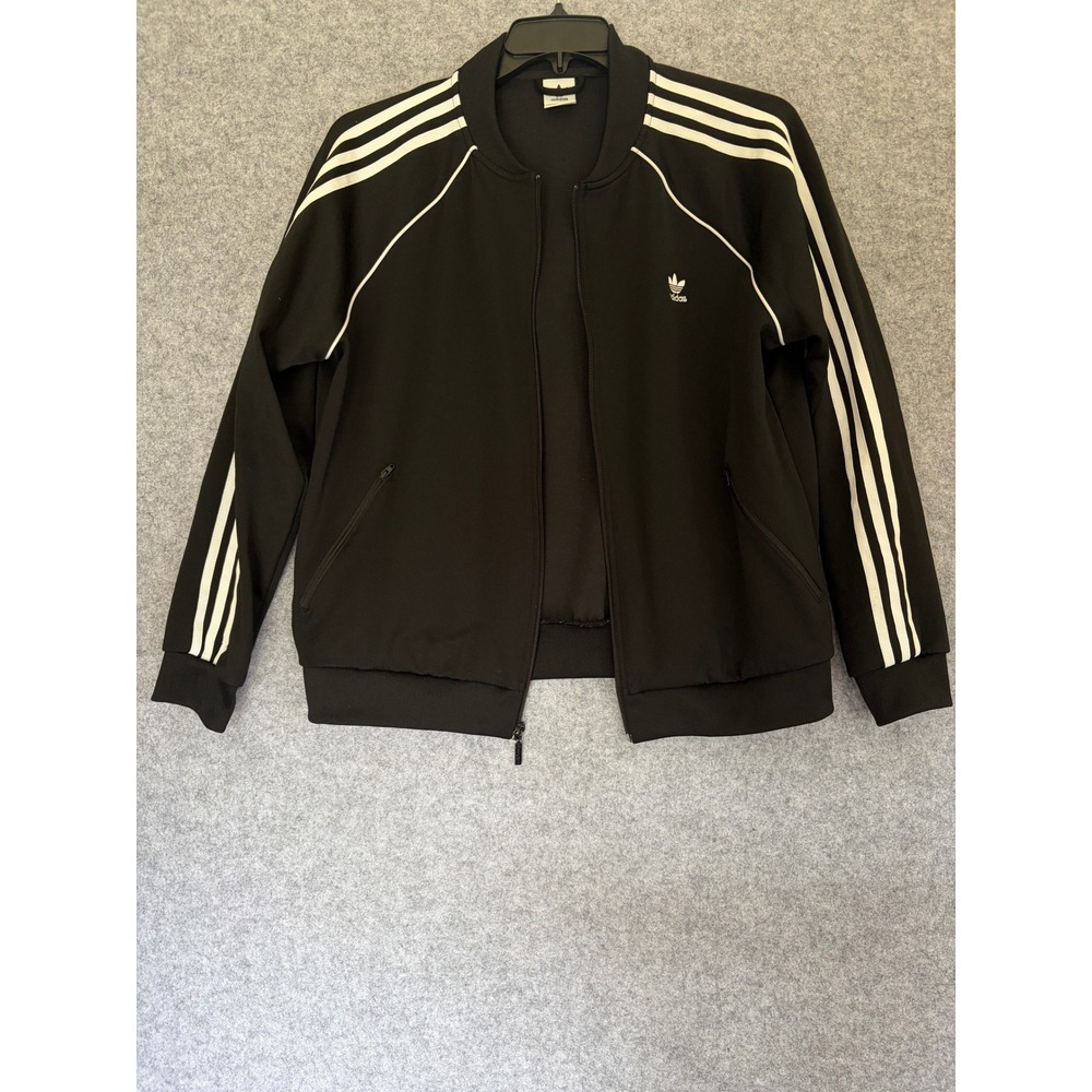 Adidas Originals Mens Superstar Track Jacket Black White CE2392 Medium